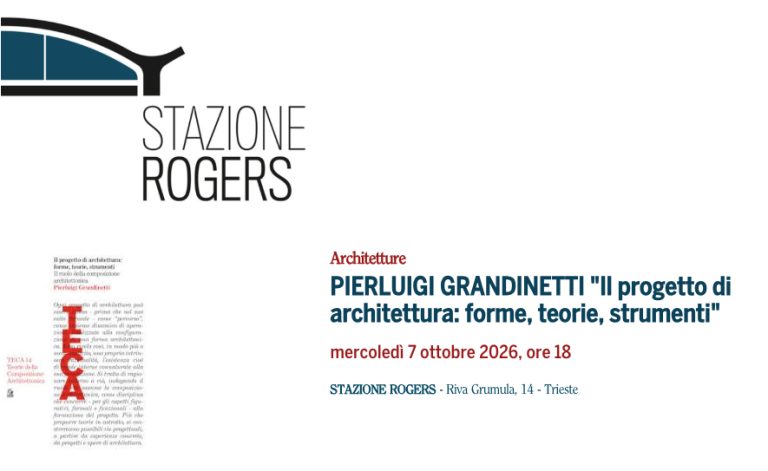 PIERLUIGI GRANDINETTI "Il progetto di architettura: forme, teorie, strumenti"